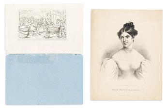 (CARICATURE.) David Claypoole Johnston. Four early American cartoon portfolios.